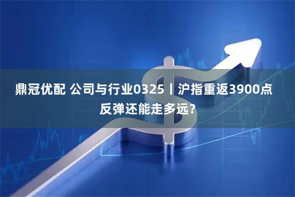 鼎冠优配 公司与行业0325丨沪指重返3900点 反弹还能走多远?