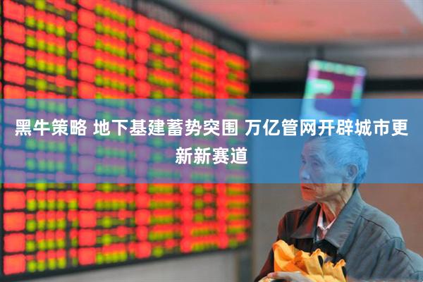黑牛策略 地下基建蓄势突围 万亿管网开辟城市更新新赛道