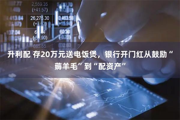 升利配 存20万元送电饭煲，银行开门红从鼓励“薅羊毛”到“配资产”