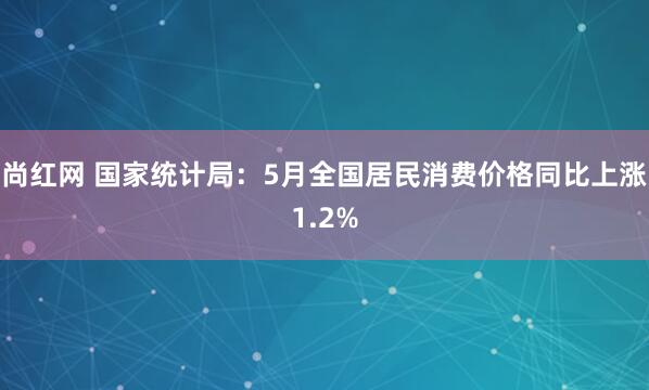 尚红网 国家统计局：5月全国居民消费价格同比上涨1.2%