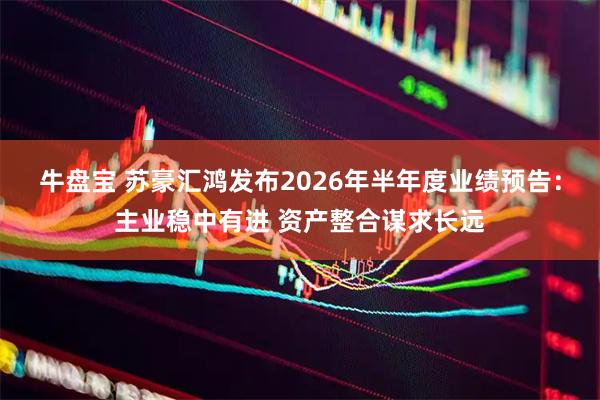 牛盘宝 苏豪汇鸿发布2026年半年度业绩预告：主业稳中有进 资产整合谋求长远